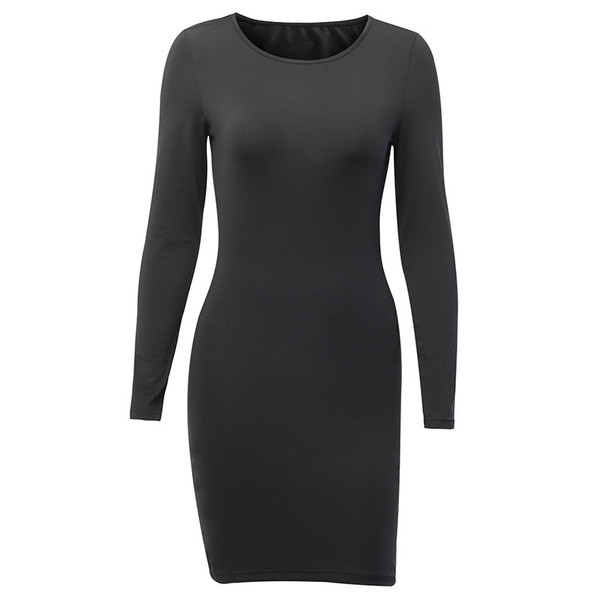 Καλασικό μοντέλο γυναικέιο φόρεμα σε γκρι χρώμα