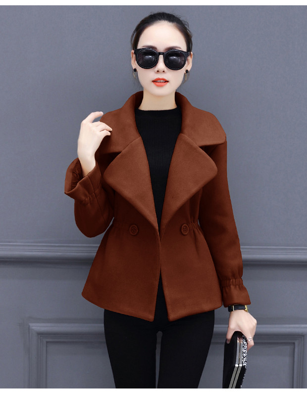 Palton de dama rezistent la vant cu guler in diferite culori