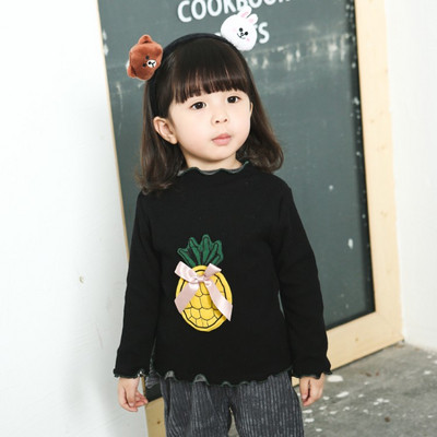 Modern gyerekblúz lányoknak két színben, szalaggal