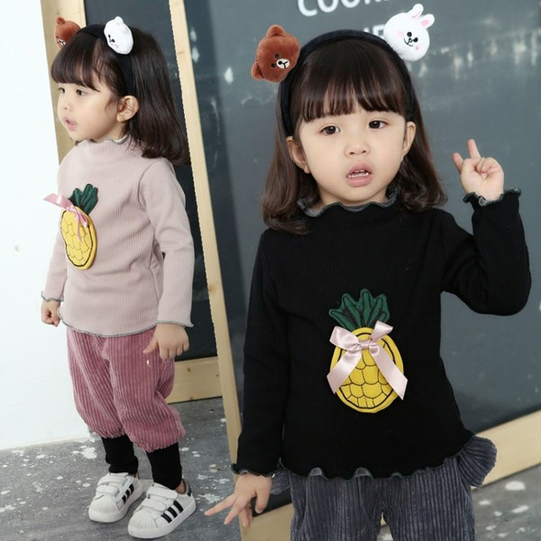 Modern gyerekblúz lányoknak két színben, szalaggal