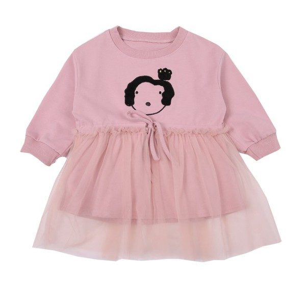 Modern gyerekruha két színben rátéttel és tüllel