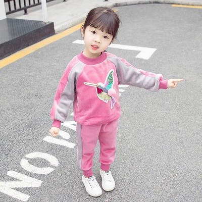 Modern gyerek szett lányoknak két színben 3D elemmel