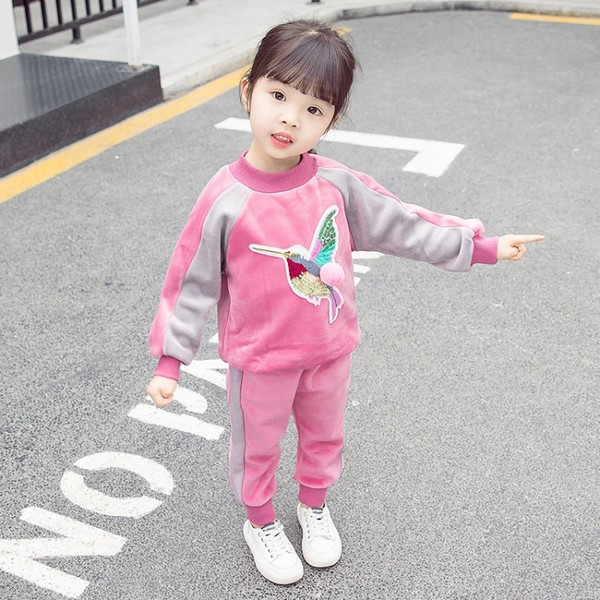 Modern gyerek szett lányoknak két színben 3D elemmel