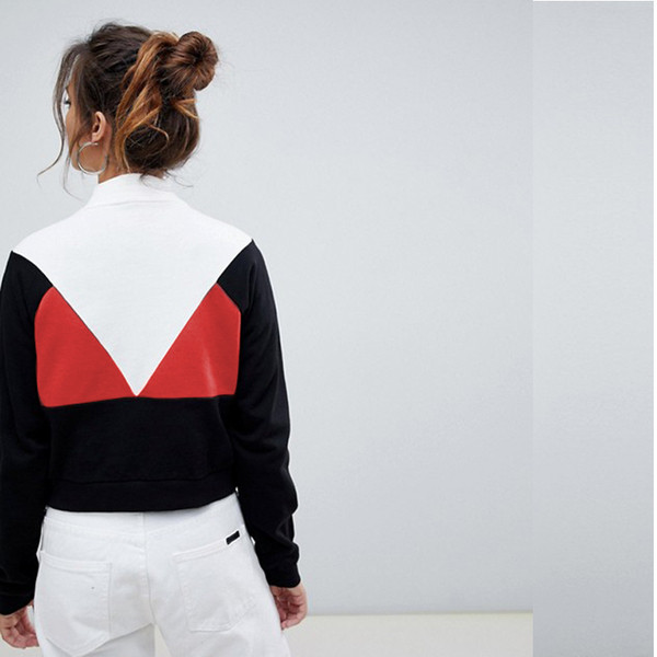 Νέο μοντέλο γυναικείο φούτερ με φερμουάρ και κολάρο