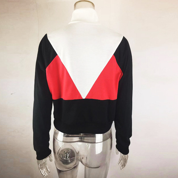 Νέο μοντέλο γυναικείο φούτερ με φερμουάρ και κολάρο