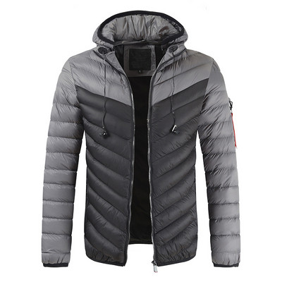 Napi férfi kabát kapucnival és zsebekkel, négy színben