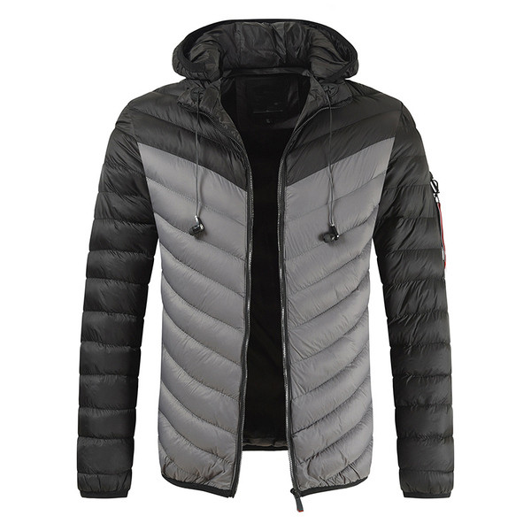 Napi férfi kabát kapucnival és zsebekkel, négy színben