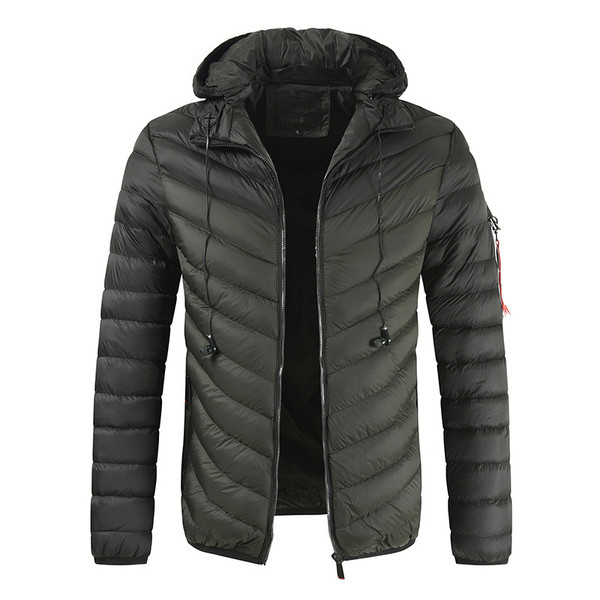 Napi férfi kabát kapucnival és zsebekkel, négy színben