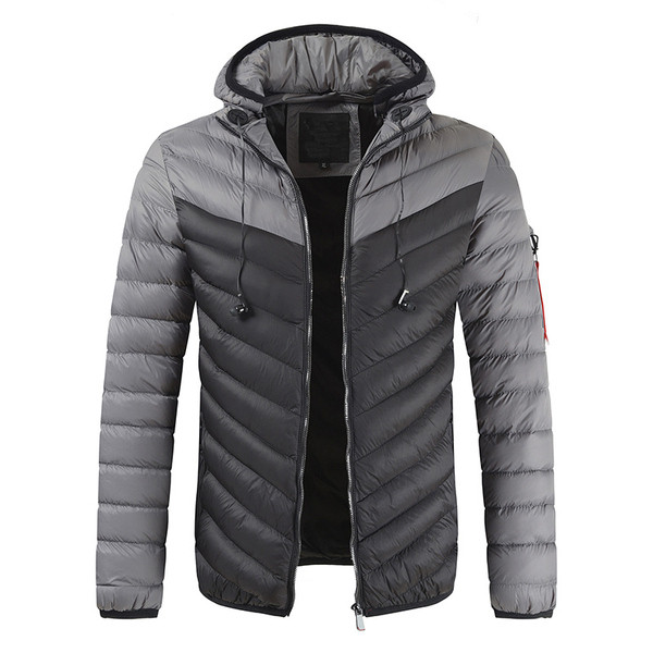 Napi férfi kabát kapucnival és zsebekkel, négy színben