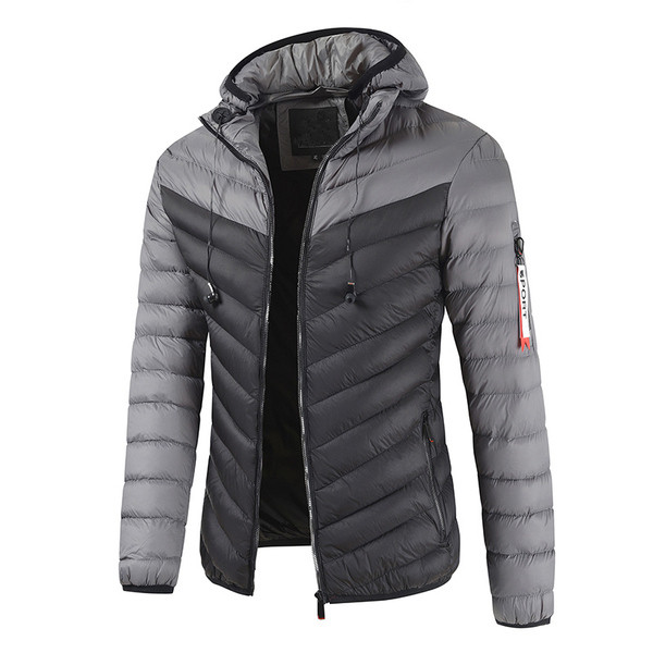 Napi férfi kabát kapucnival és zsebekkel, négy színben