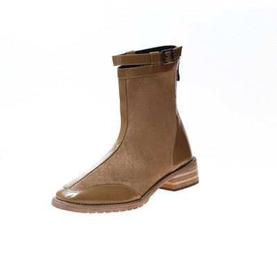 Γυναικείες casual μπότες με φερμουάρ σε δύο χρώματα