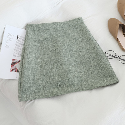 Modern női szoknya cipzárral, magas derékkal, négy színben