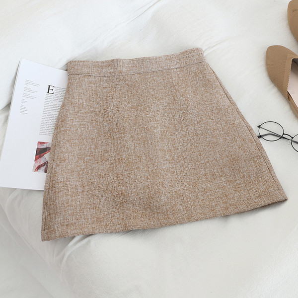 Modern női szoknya cipzárral, magas derékkal, négy színben