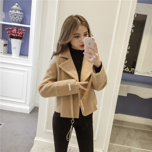 Geaca de dama scurta primavara-toamna cu fermoar in mai multe culori