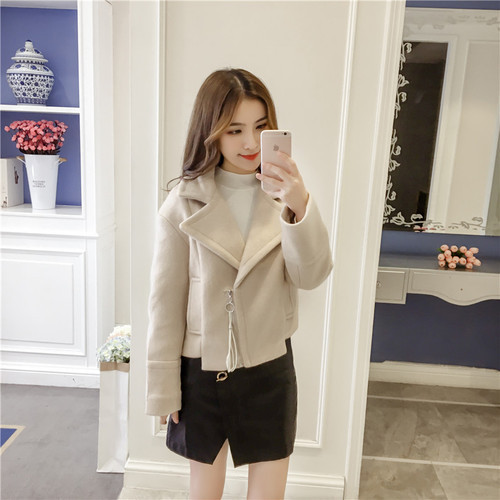 Geaca de dama scurta primavara-toamna cu fermoar in mai multe culori