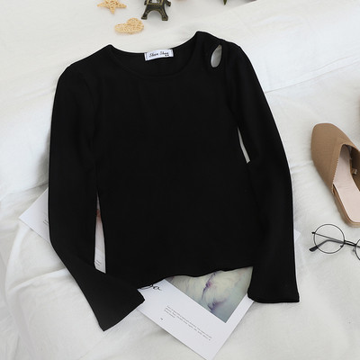 Női alkalmi blúz több színben O-nyakkal