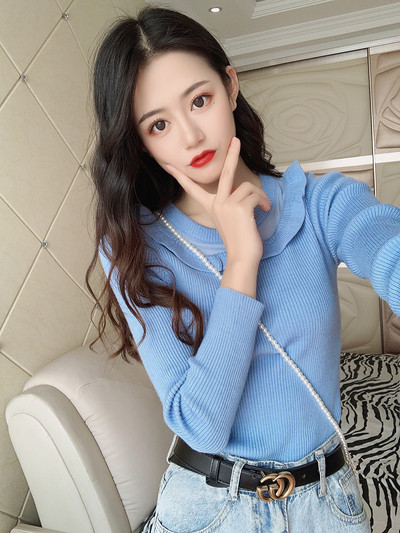 Modern női hosszú ujjú pulóver több színben