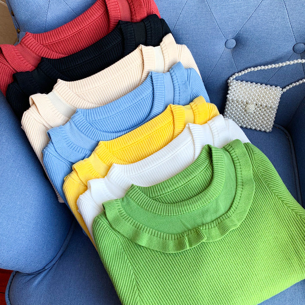 Modern női hosszú ujjú pulóver több színben