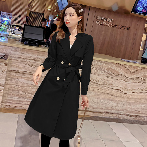 Дамско модерно тънко палто в два цвята 