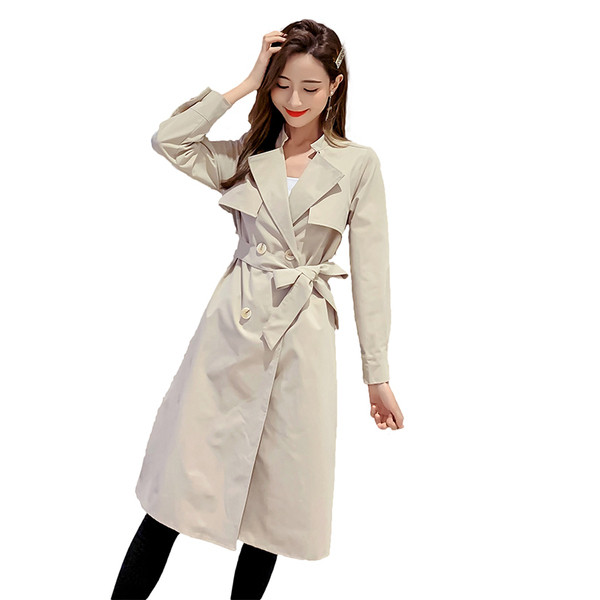 Дамско модерно тънко палто в два цвята 