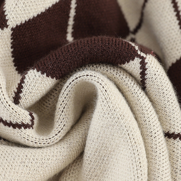 Alkalmi női vékony kötéskészlet kék és barna színekben