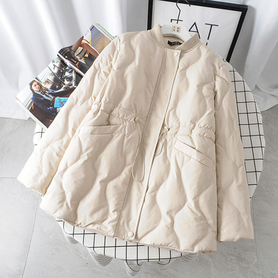 Modern női hosszú kabát zsebbel és nyakkendővel több színben