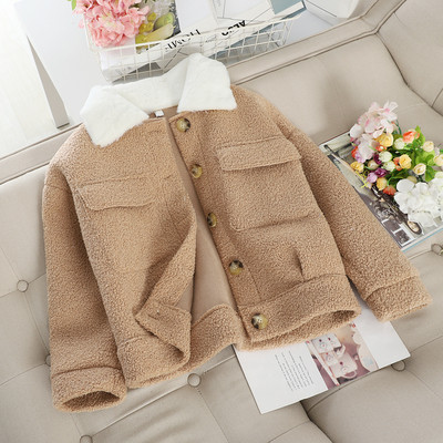 Καθημερινό γυναικείο  μπουφάν  με χνουδοτό γικά σε διάφορα χρώματα