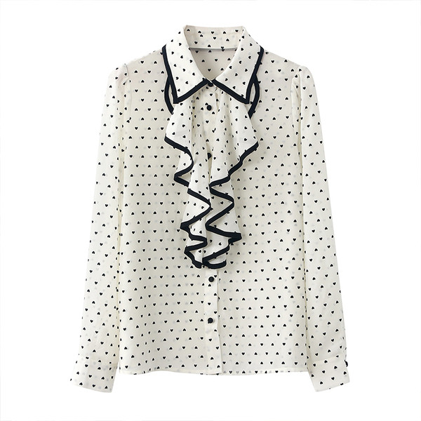 Új modell női ing fehér színben, klasszikus gallérral