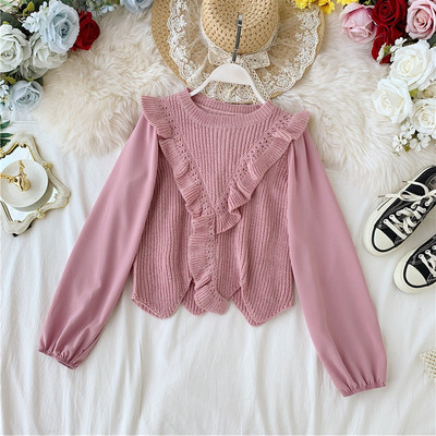 Új modell női pulóver ovális nyakkivágással, négy színben