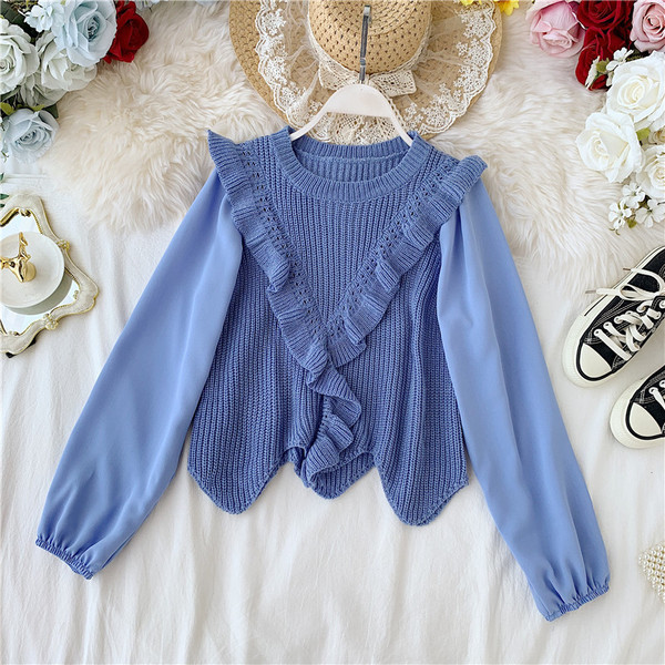 Új modell női pulóver ovális nyakkivágással, négy színben