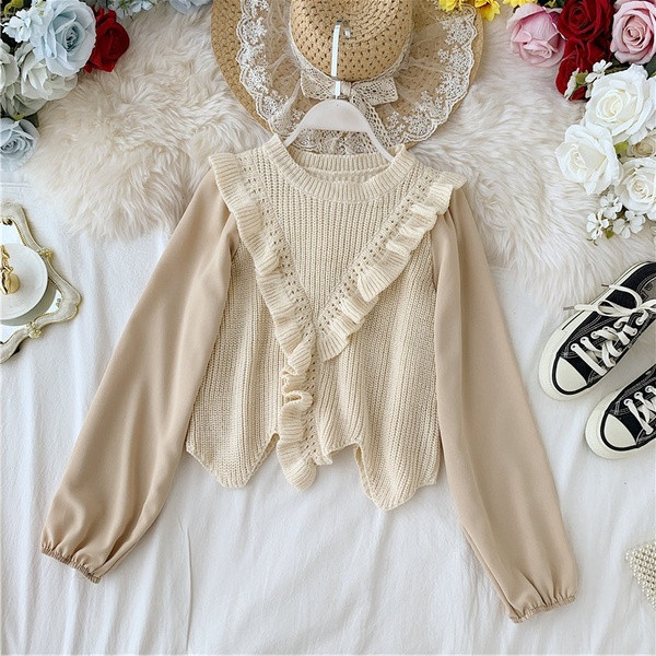 Új modell női pulóver ovális nyakkivágással, négy színben