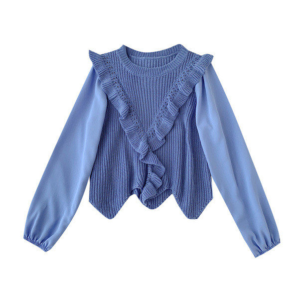 Új modell női pulóver ovális nyakkivágással, négy színben