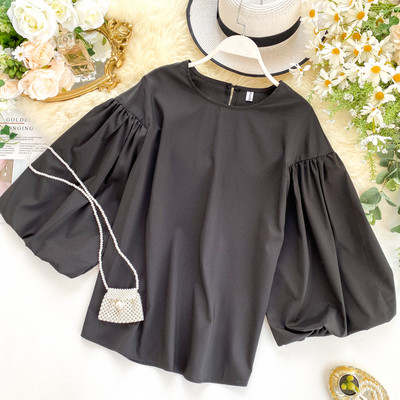 Modern női blúz 3/4 széles ujjal, több színben