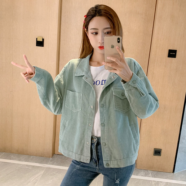 Geaca scurta de dama actuala in doua culori - model lat