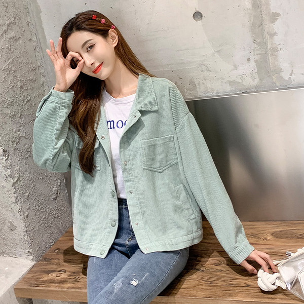 Geaca scurta de dama actuala in doua culori - model lat