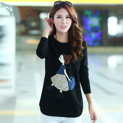 Pulover de dama in diferite culori si aplicatii