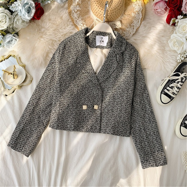 Rövid női kabát fekete és sárga színben