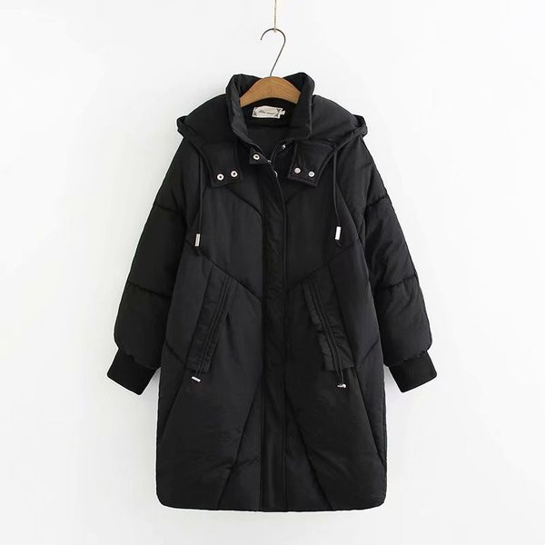 Nagy méretű női hosszú kabát kapucnival és zsebbel több színben