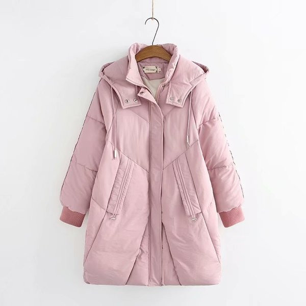 Nagy méretű női hosszú kabát kapucnival és zsebbel több színben