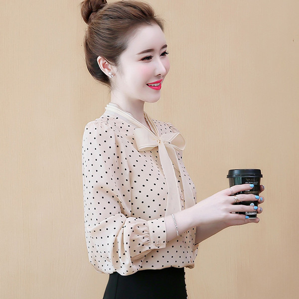 Camasa eleganta de dama in doua culori cu nasturi si panglica