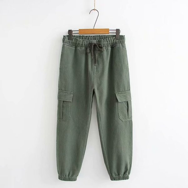 Lezser női hosszú nadrág oldalzsebekkel, nyakkendőkkel több színben