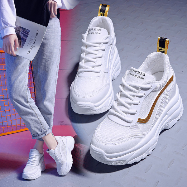 Γυναικεία καθημερινά αθλητικά παπούτσια για τρέξιμο  με ψηλή πλατφόρμα