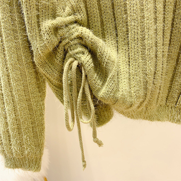 Modern női pulóver nyakkendővel több színben