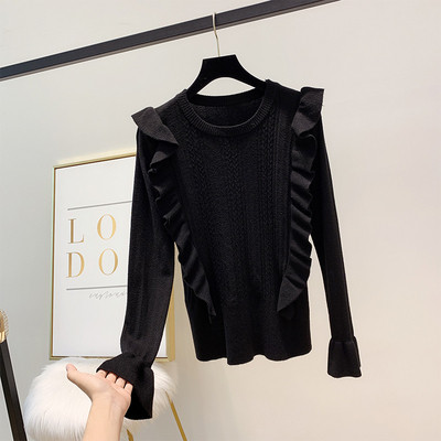 Modern női blúz O-nyakkal, többféle színben