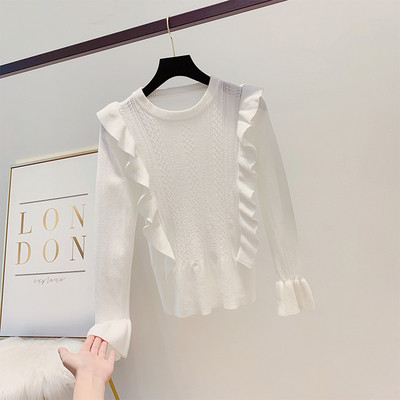 Modern női blúz O-nyakkal, többféle színben