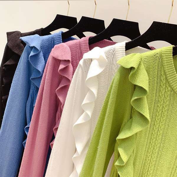 Modern női blúz O-nyakkal, többféle színben