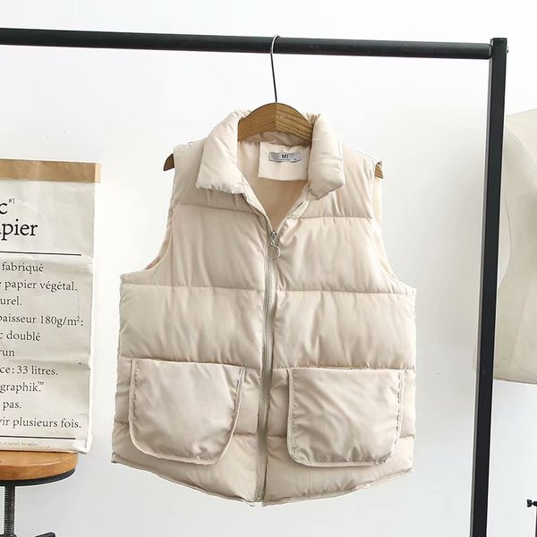 Nagy méretű alkalmi női mellény zsebekkel, három színben