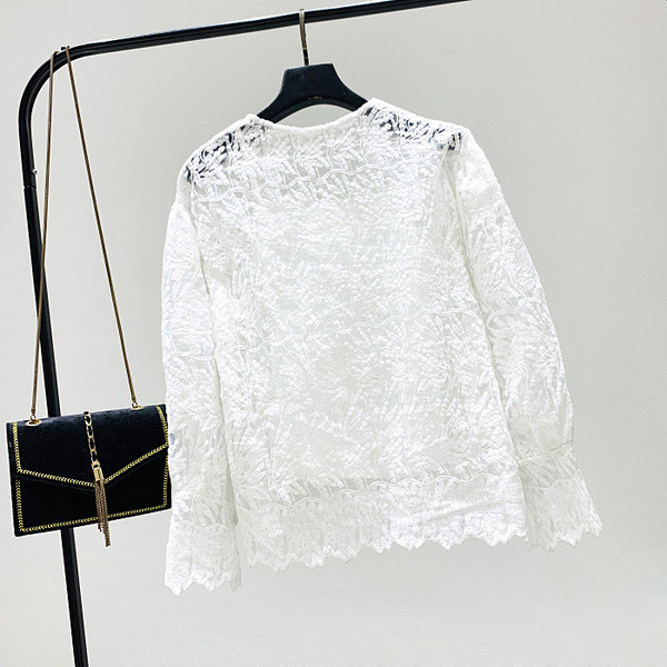 Új modell csipke női ing gombokkal, két színben
