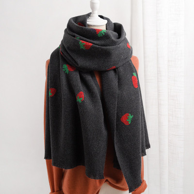 Model nou de esarfa dama cu broderie in diferite culori