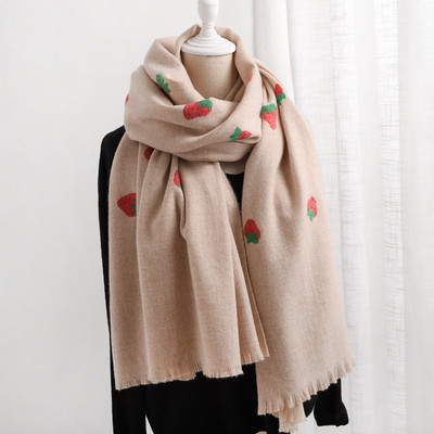 Model nou de esarfa dama cu broderie in diferite culori